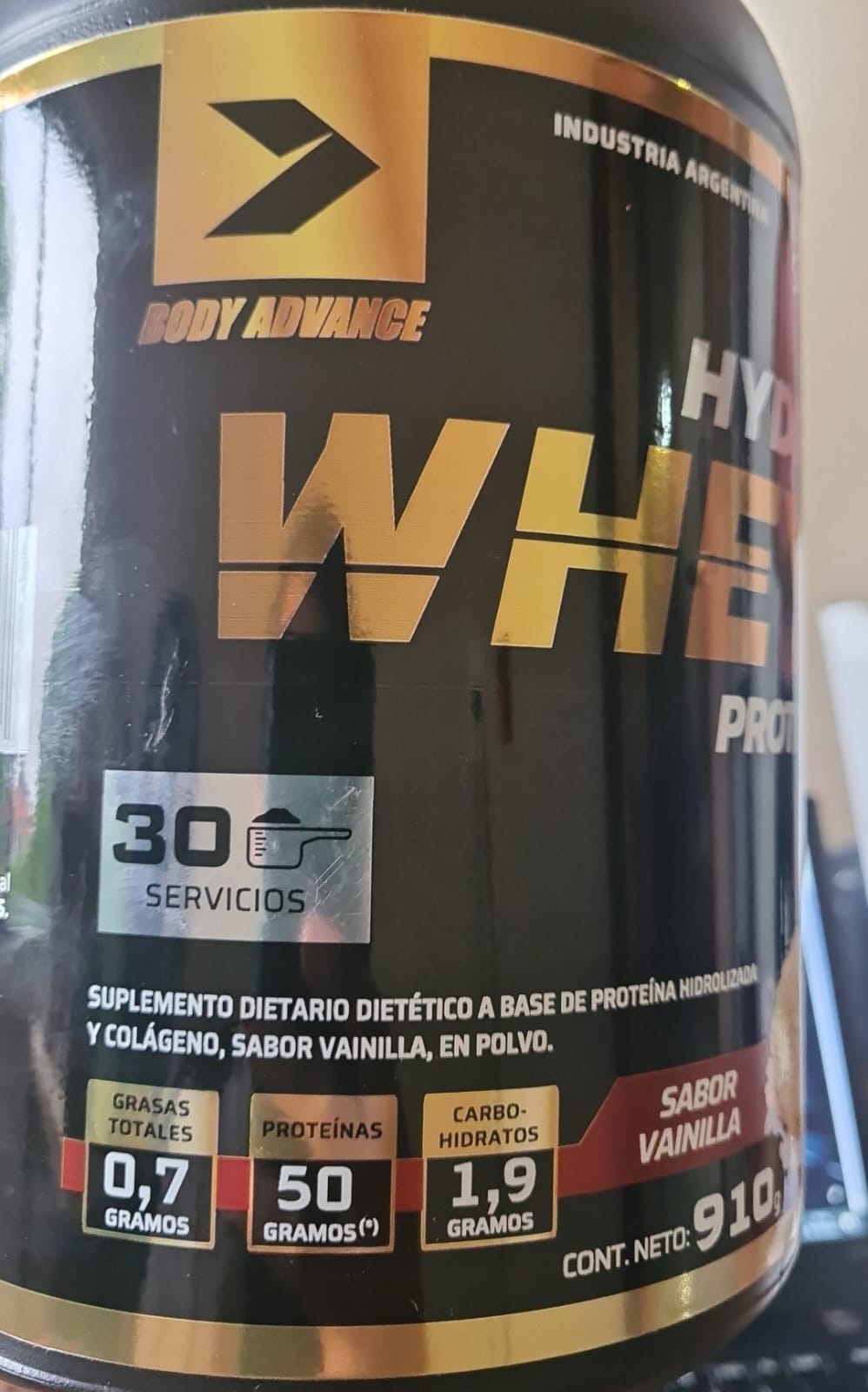 Proteina Hidrolizada - Hydro Whey Protein Body Advance de 30 servicios