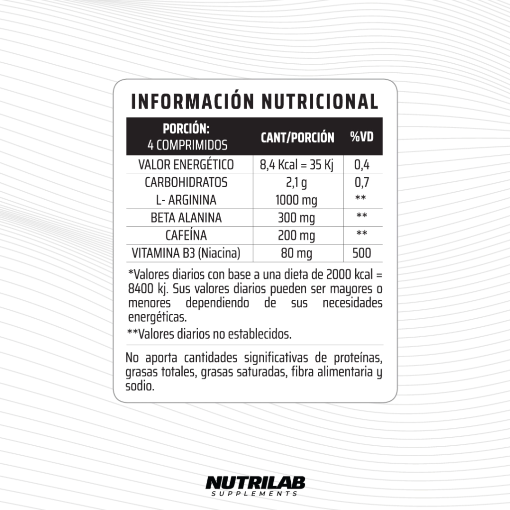 Oxido Nitrico 240 compr.  [NUTRILAB]