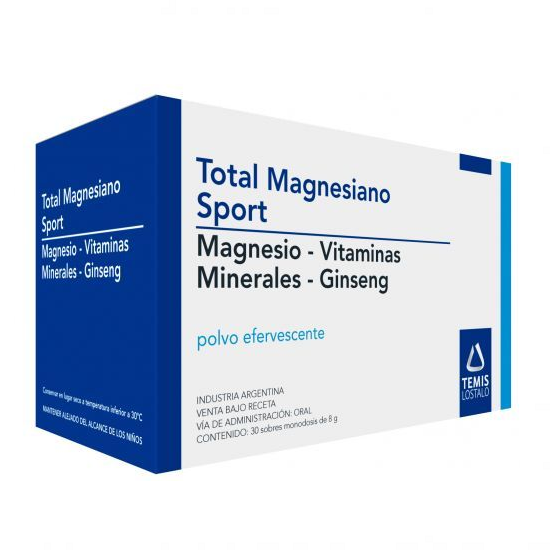 Total Magnesiano Sport con GINSENG - Caja de 30 sobres