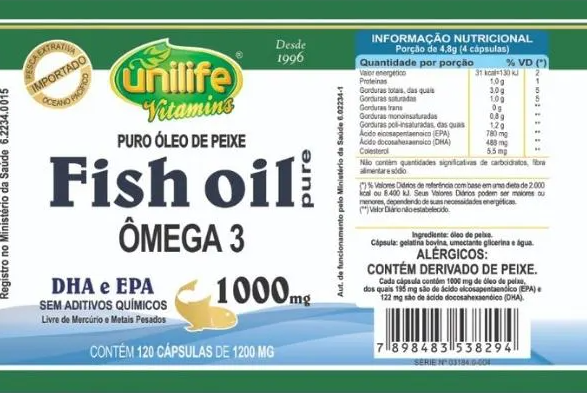 OMEGA 3 de 60 capsulas - UNILIFE