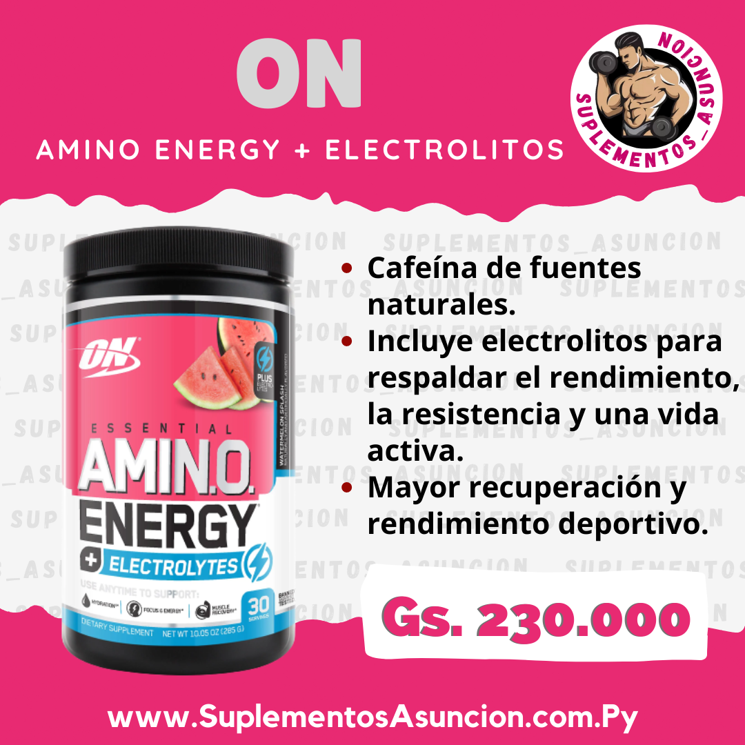 Amino Energy + ELECTROLITOS [ON] Suplementos Asuncion