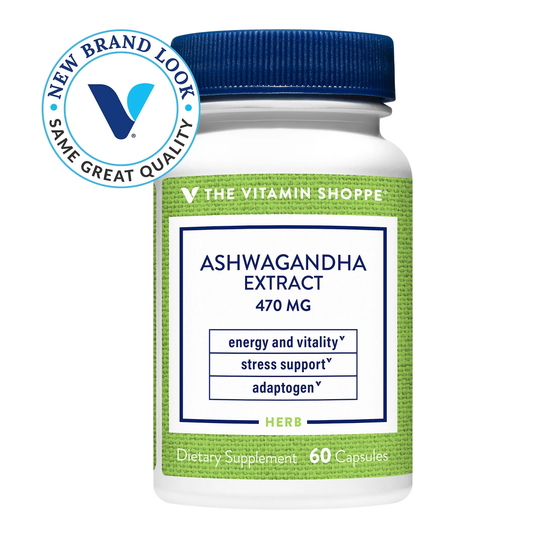 Ashwagandha 475 Mg de 60 capsulas [VITAMIN SHOPPE] Suplementos Asuncion