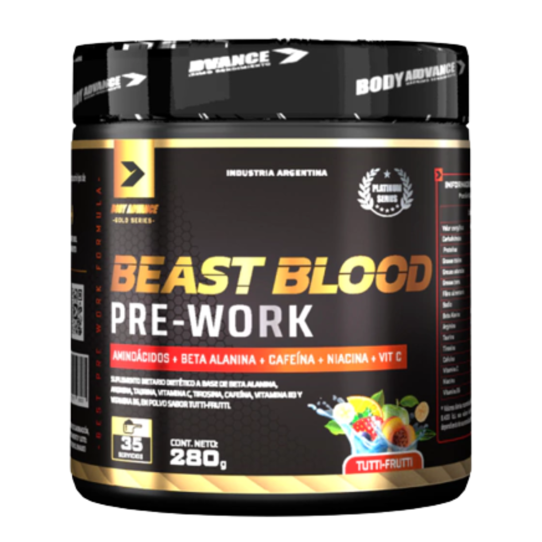 Beast Blood - Pre Entreno de 280gr - 30 serv Suplementos Asuncion