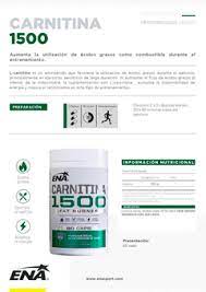 CARNITINA 1500 Pro Burn - ENA Suplementos Asuncion