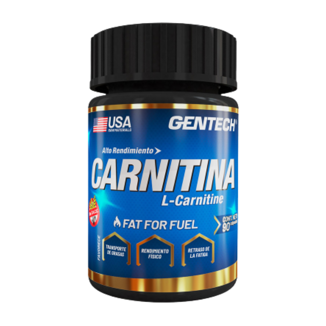 Carnitina fat for fuel (90 comprimidos) [GENTECH] Suplementos Asuncion