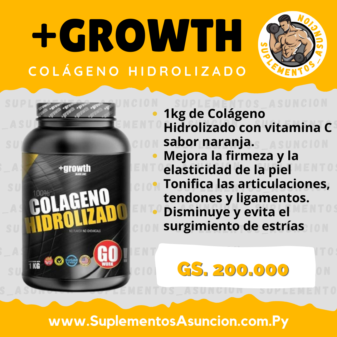 Colágeno Hidrolizado (1kg) [+GROWTH] Suplementos Asuncion