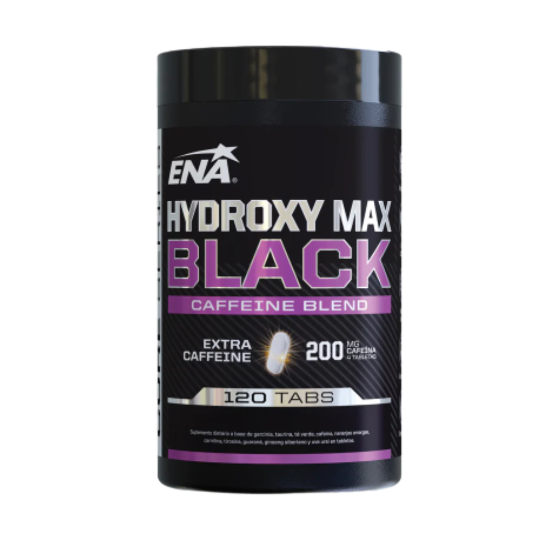 Hydroxy Max Black QUEMADOR + Cafeína (120 caps) [ENA] Suplementos Asuncion