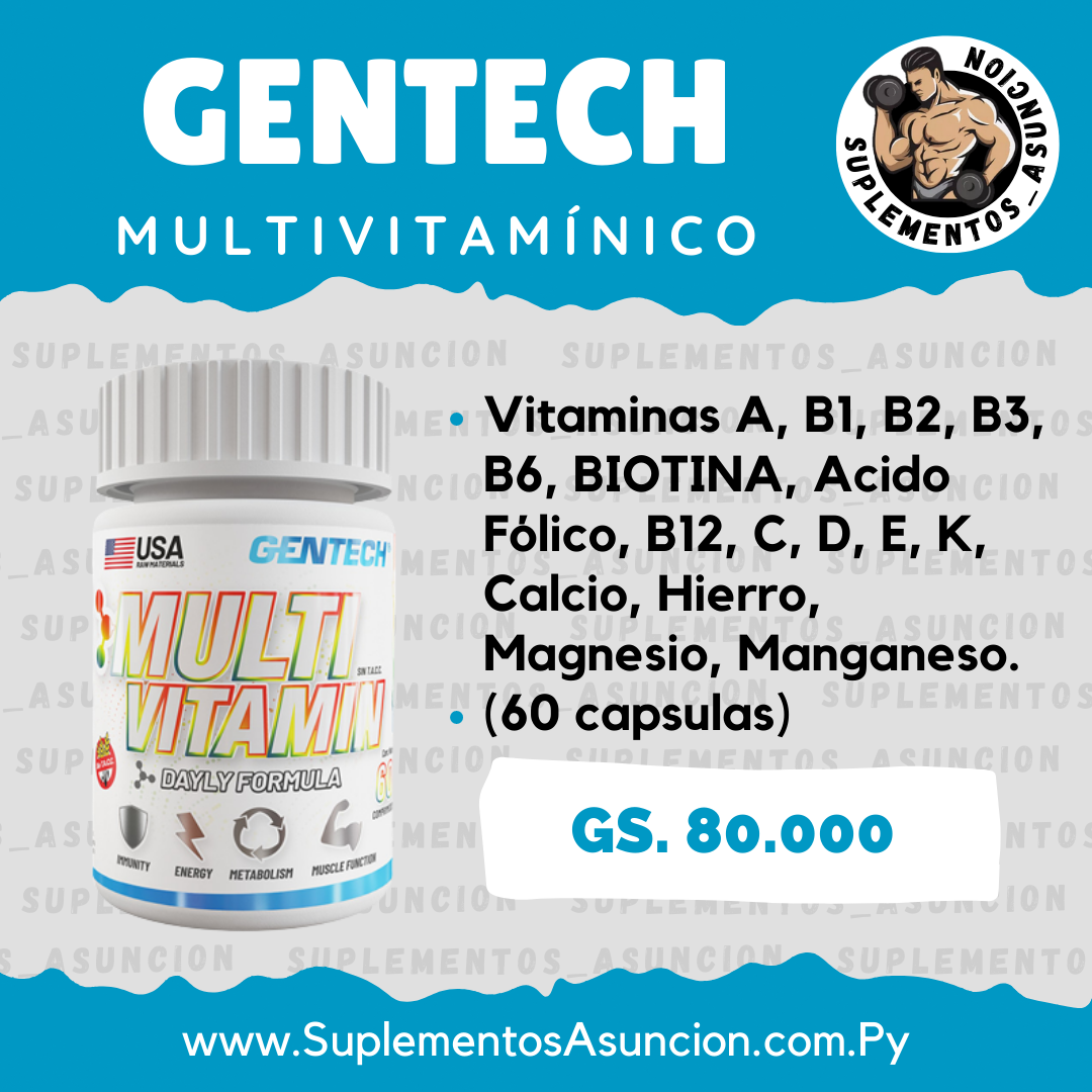 MultiVitaminico (60 comprimidos) [GENTECH] Suplementos Asuncion
