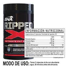 Quemador ENA Ripped X 60 capsulas - [ENA] Suplementos Asuncion