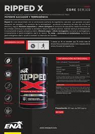 Quemador ENA Ripped X 60 capsulas - [ENA] Suplementos Asuncion