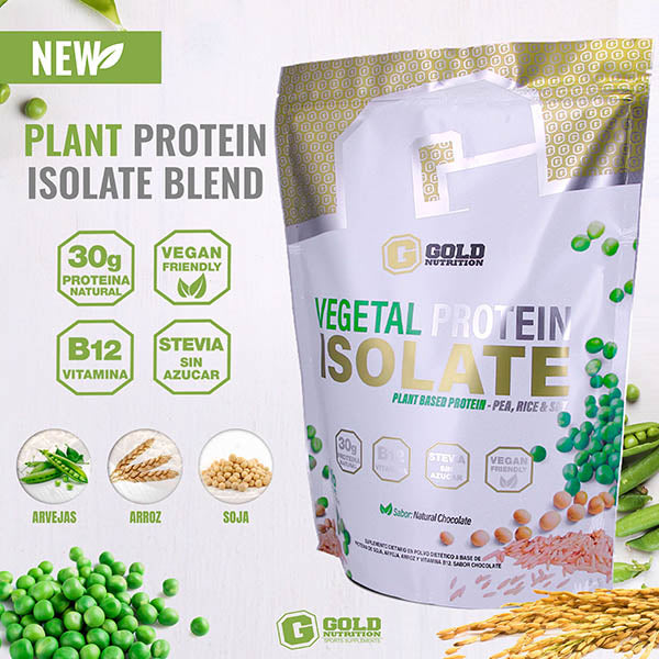 Vegetal Protein ISOLATE - Proteína Vegana 2LB [GOLD] Suplementos Asuncion