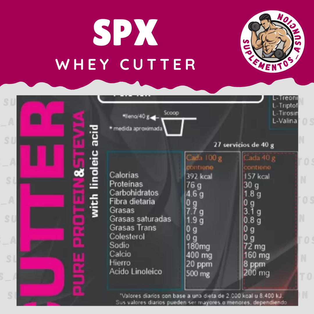 Whey Cutter 1Kg [SPX] Suplementos Asuncion
