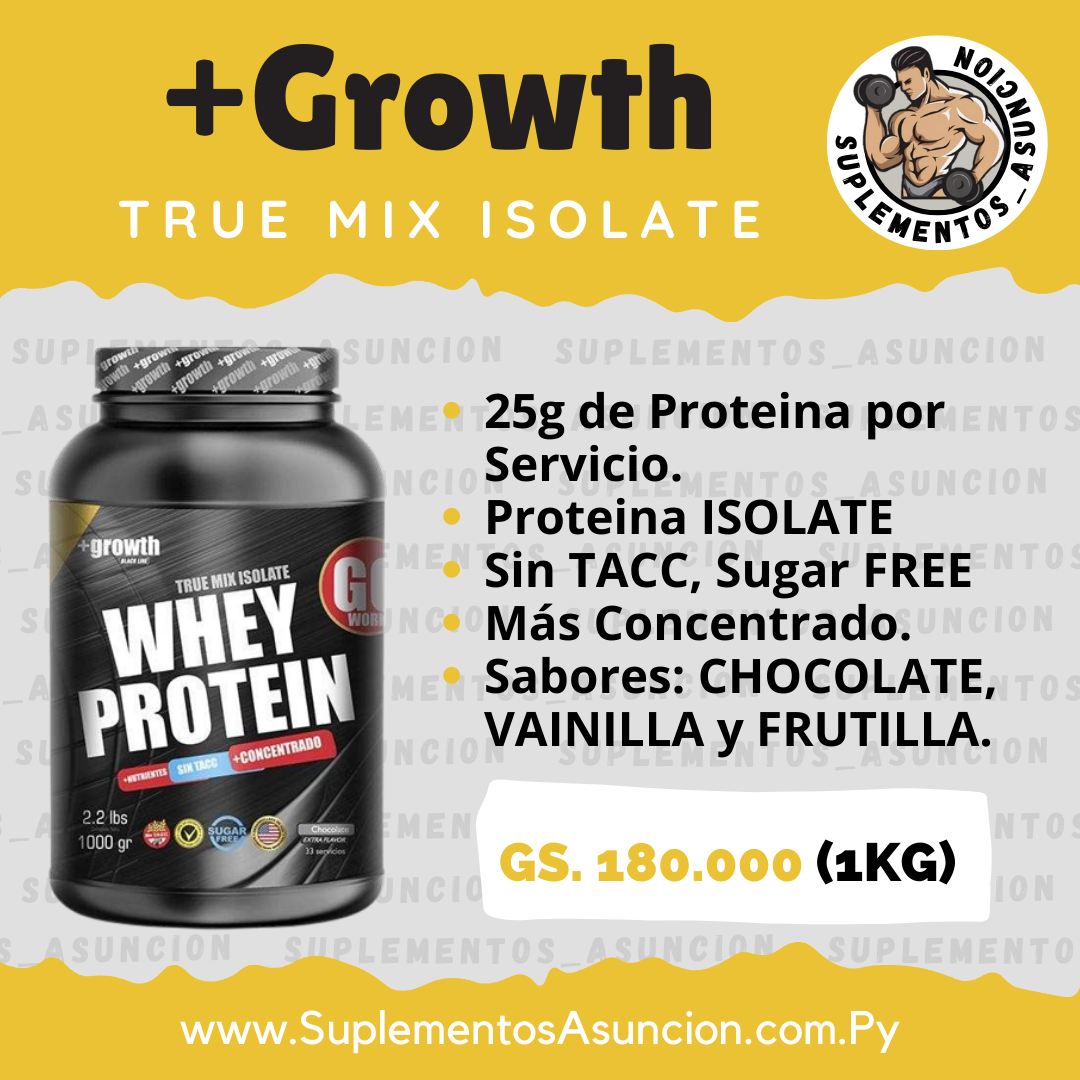 Whey Isolate [Growth] Suplementos Asuncion